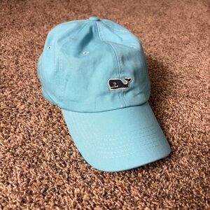 Vineyard Vines Classic Whale Logo Baseball Cap – Light Blue/Teal